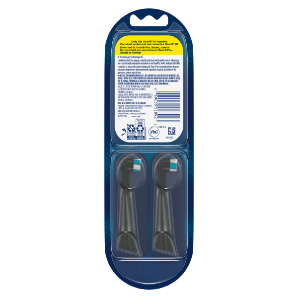 slide 29 of 29, Oral-B Io Ultimate Clean Replacement Brush Heads, 2 ct