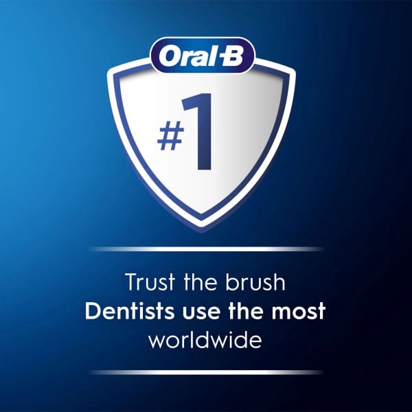 slide 25 of 29, Oral-B Pro 1000 CrossAction Electric Toothbrush, Powered by Braun, Black and White, Pack of 2, 2 ct