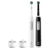 slide 19 of 29, Oral-B Pro 1000 CrossAction Electric Toothbrush, Powered by Braun, Black and White, Pack of 2, 2 ct