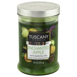 Tuscany Candle Enhanced Apple Candle - 1 Each