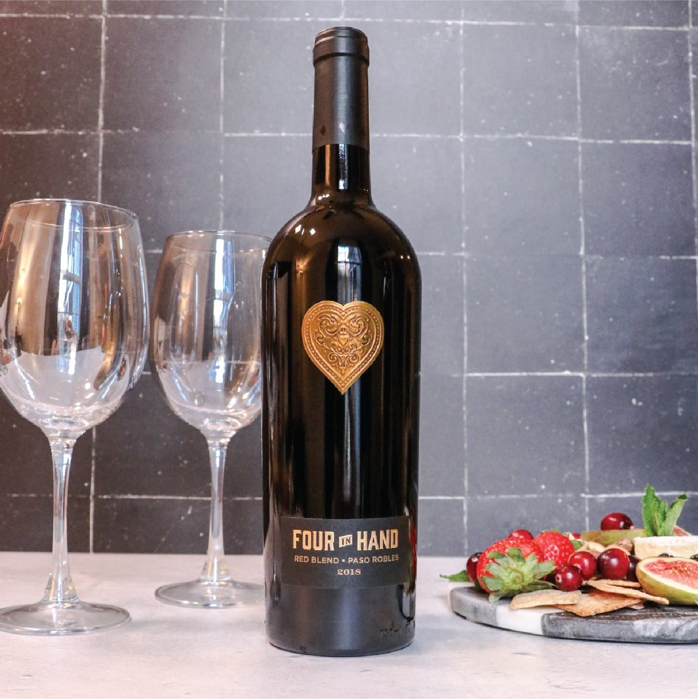 slide 5 of 6, Four In Hand Lodi Red Blend, 750 ml