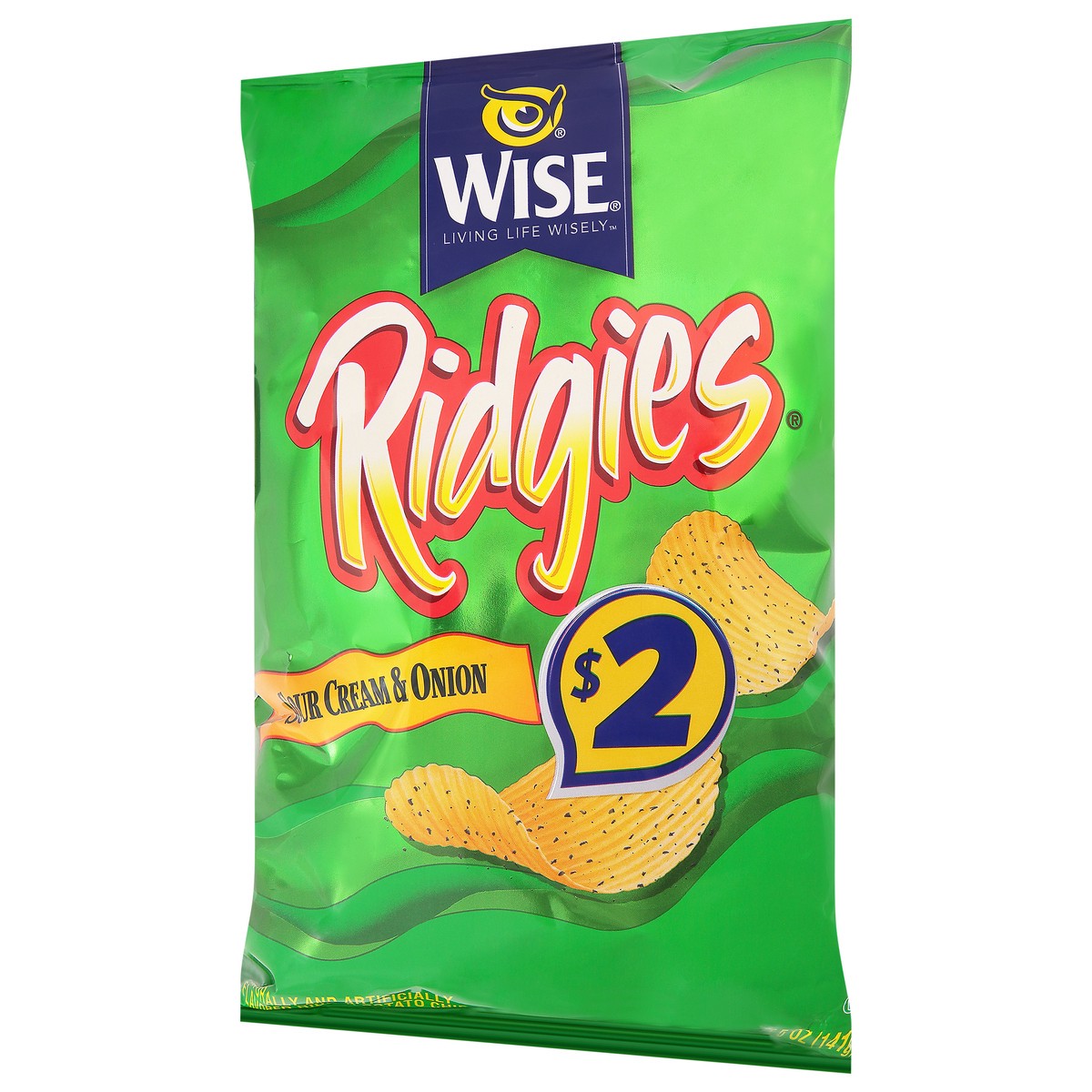 slide 3 of 14, Ridgies Sour Cream & Onion Potato Chips 5 oz, 5 oz