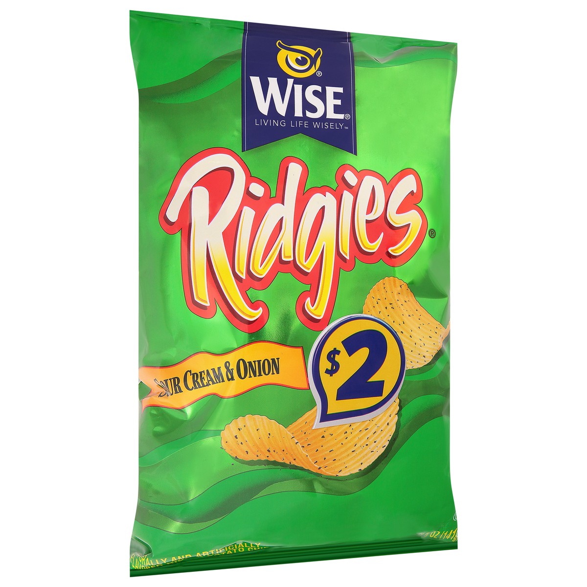 slide 14 of 14, Ridgies Sour Cream & Onion Potato Chips 5 oz, 5 oz