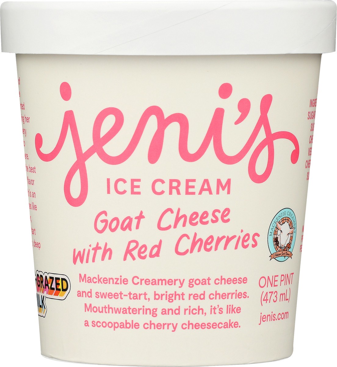 slide 3 of 12, Jeni's Goat Cheese with Red Cherries Ice Cream 1 ea, 1 ct