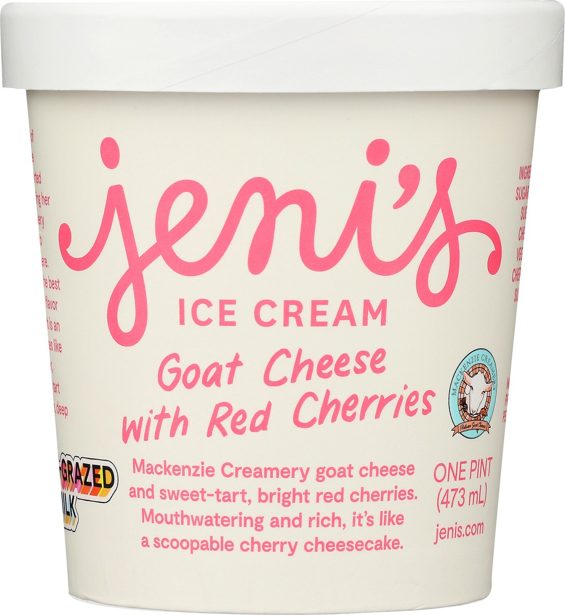 slide 12 of 12, Jeni's Goat Cheese with Red Cherries Ice Cream 1 ea, 1 ct