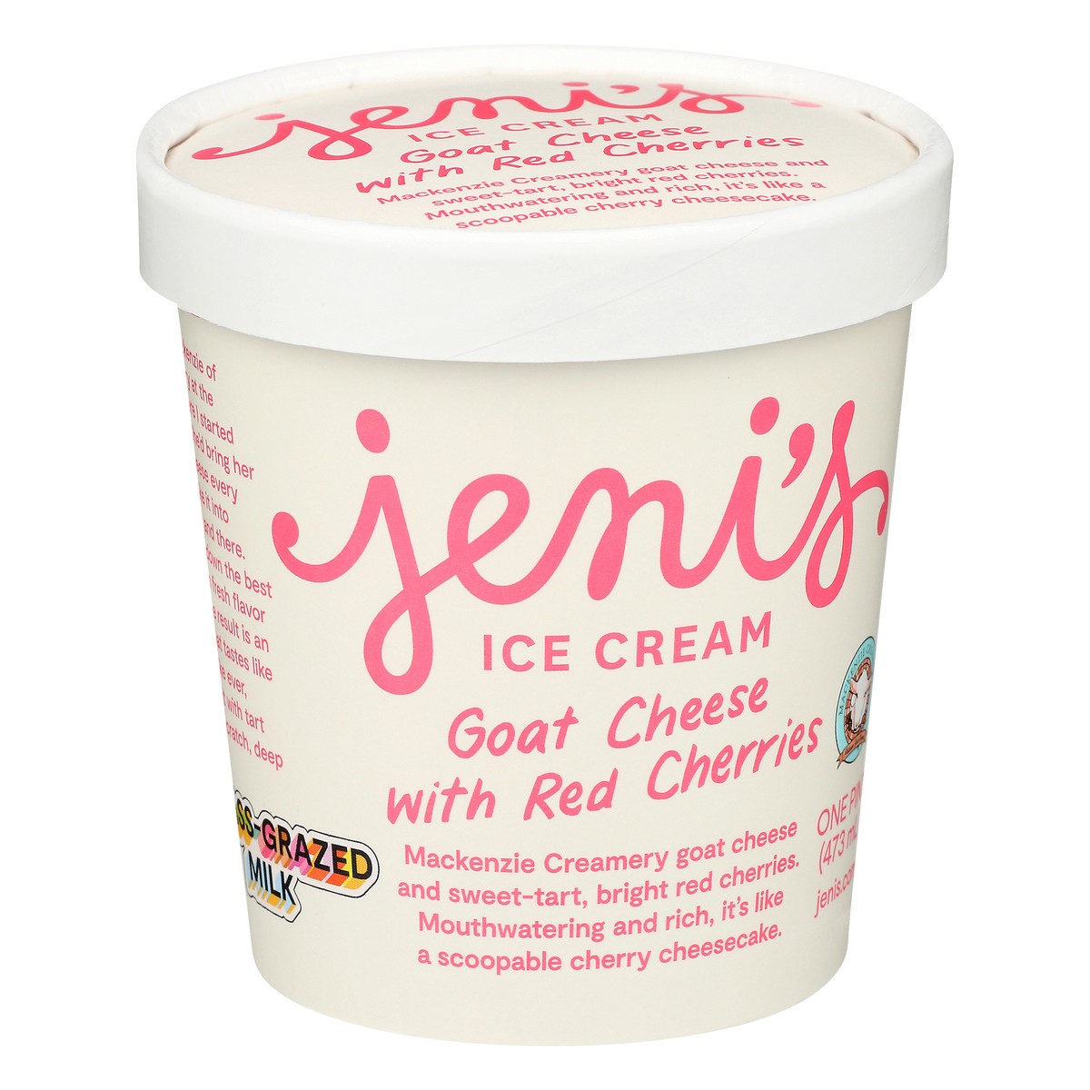 slide 4 of 12, Jeni's Goat Cheese with Red Cherries Ice Cream 1 ea, 1 ct