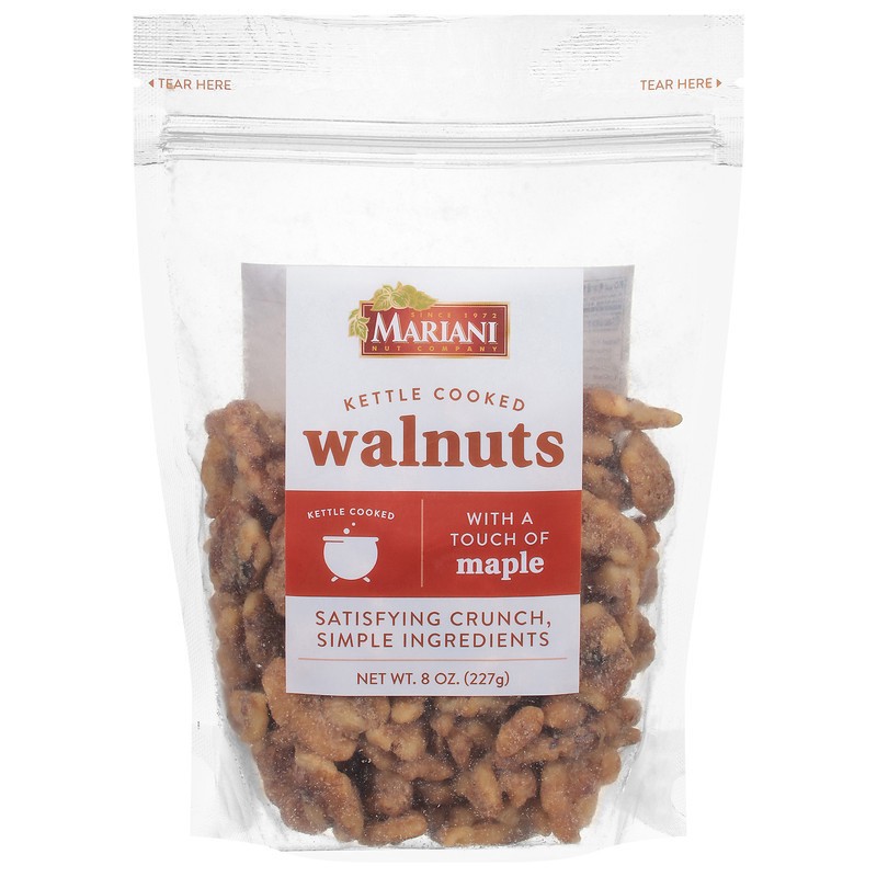 slide 1 of 5, Mariani Kettle Cooked Maple Walnuts 8 oz, 8 oz