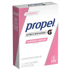 Propel Electrolyte Water Beverage Mix Raspberry Lemonade 0.08 Oz 10 Count