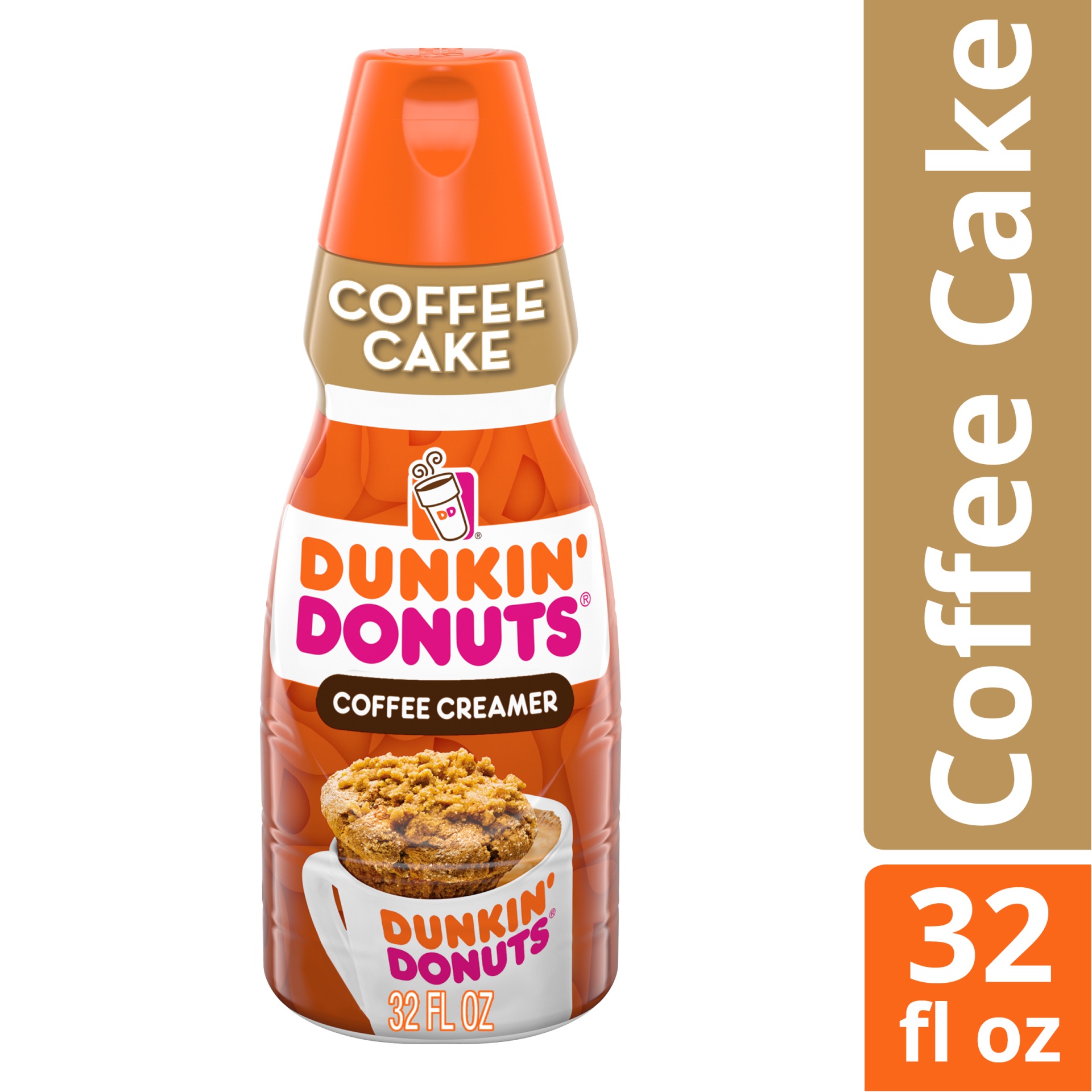 slide 1 of 1, Dunkin' Coffee Cake Creamer, 32 oz