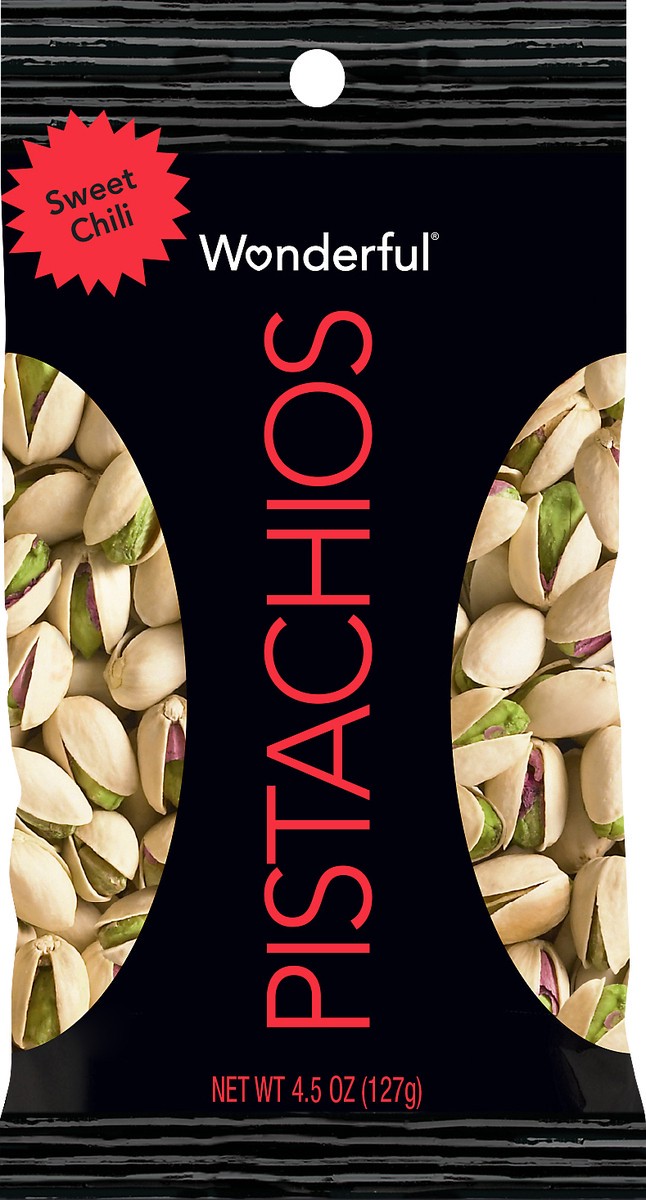 slide 1 of 3, Wonderful Sweet Chili Pistachios 4.5 oz, 7 oz