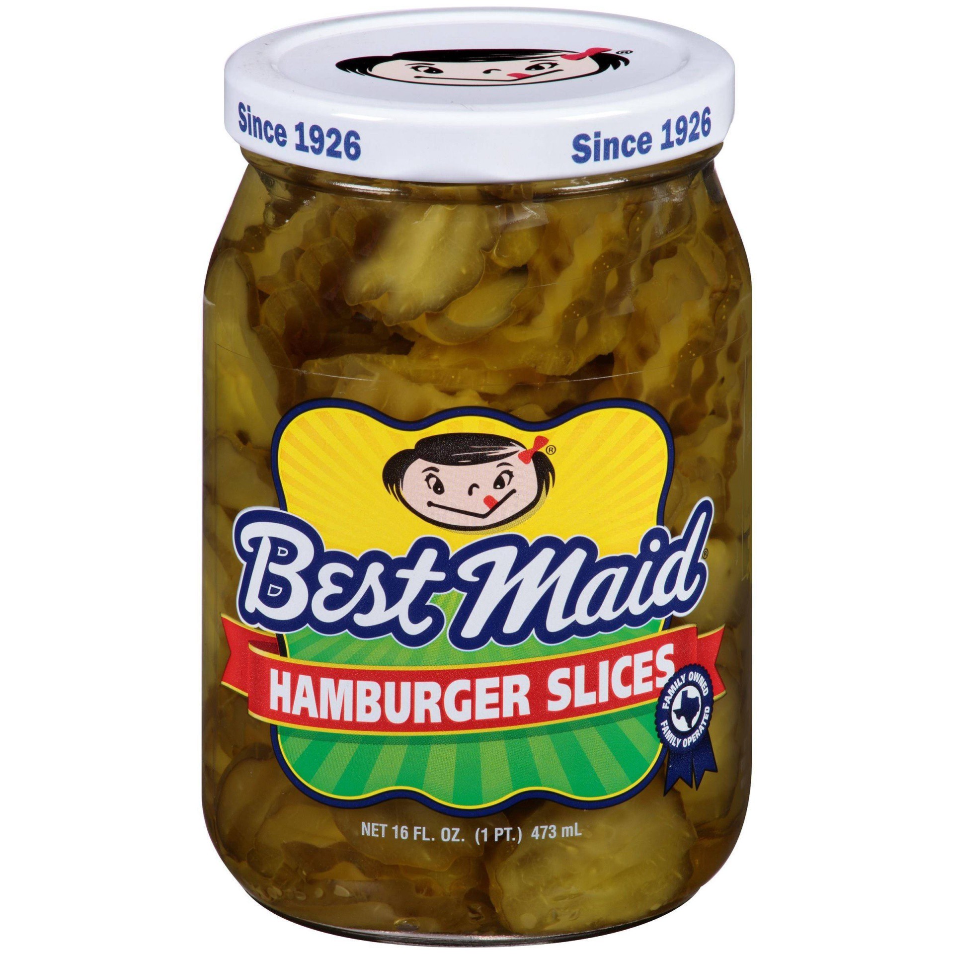 slide 1 of 4, Best Maid Hamburger Dill Pickle Slices, 16 oz