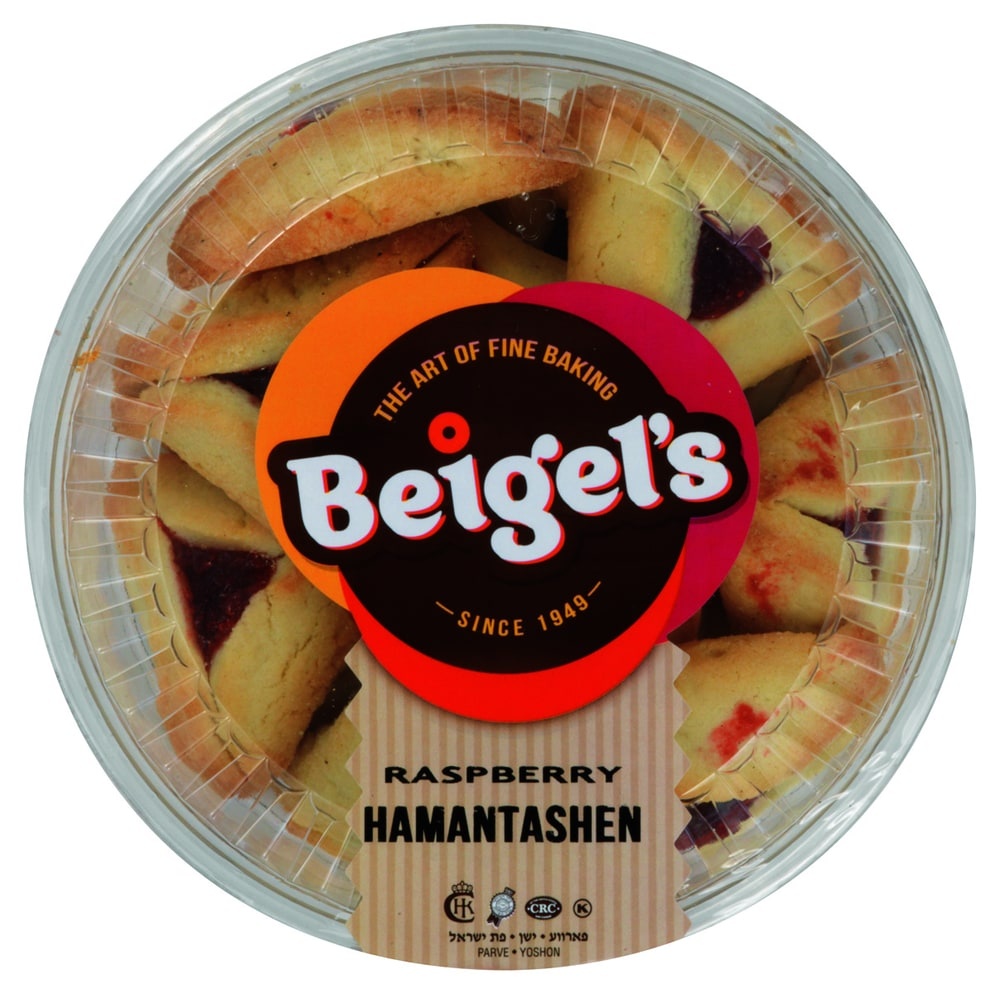 slide 1 of 1, Beigel's Beigels Raspberry Hamantaschen Fruit Tarts, 15 oz