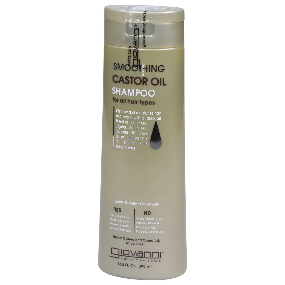 slide 3 of 9, Giovanni Smoothing Castor Oil Shampoo, 13.5 oz