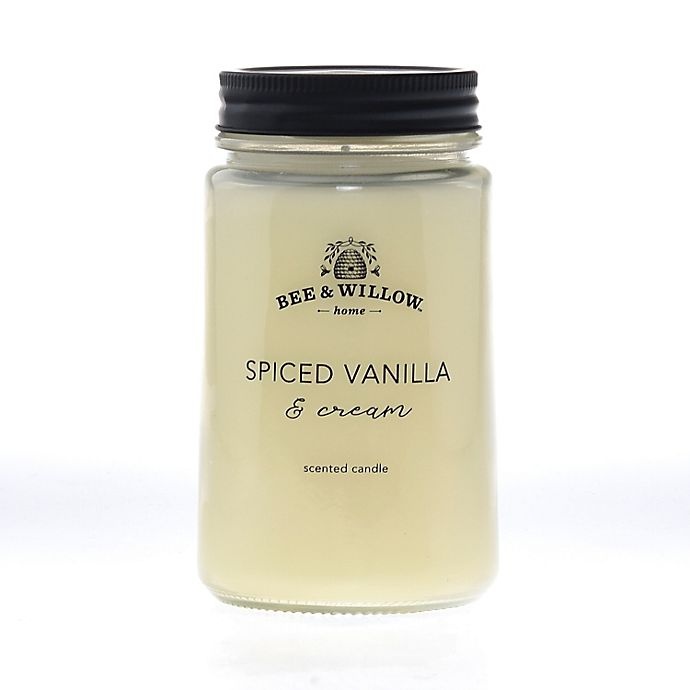 slide 1 of 1, Bee & Willow Home Spiced Vanilla and Cream Mason Jar Candle, 1 ct