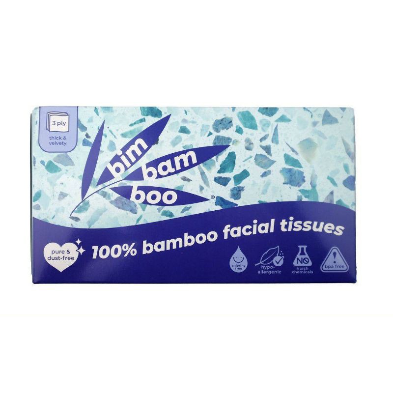 slide 3 of 8, Bim Bam Boo Bamboo Facial Tissue - 115ct, 115 ct