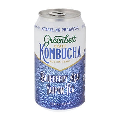 slide 1 of 1, Greenbelt Blueberry Acai Craft Kombucha, 12 oz