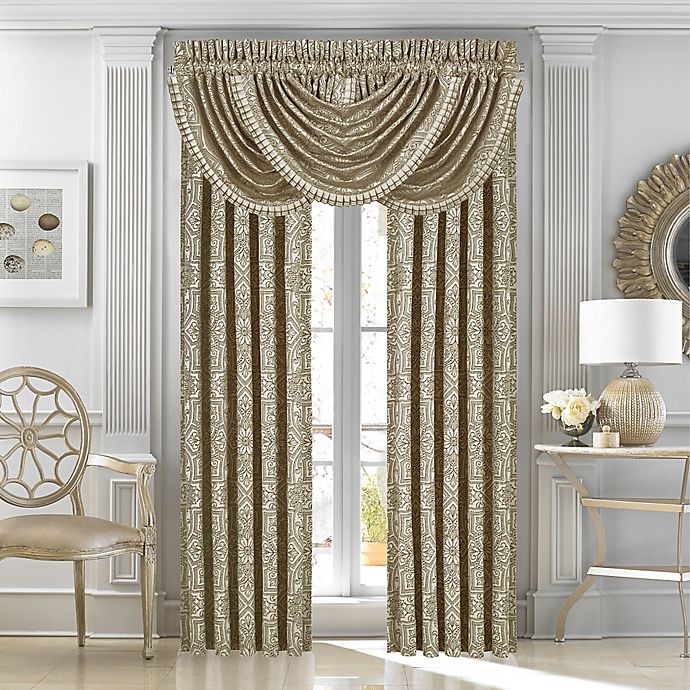 slide 1 of 3, J. Queen New York Mirabella Waterfall Window Valance - Beige, 1 ct