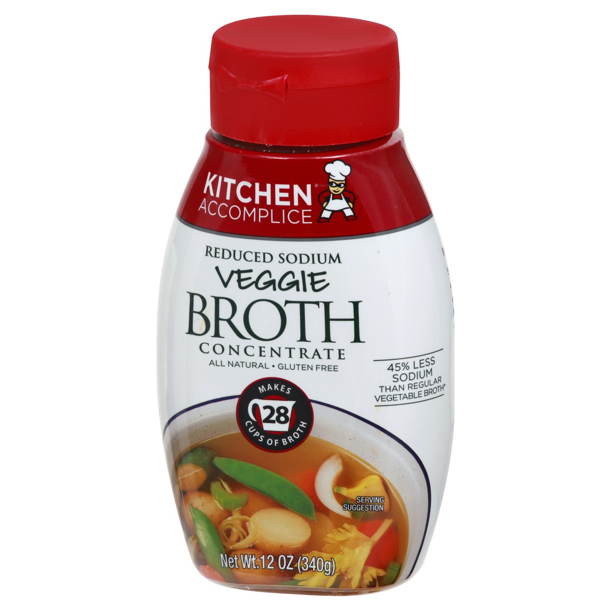 slide 2 of 9, Kitchen Accomplice Reduced Sodium Veggie Broth Concentrate 12 oz, 12 oz