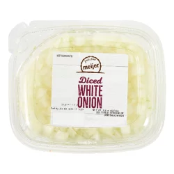 Meijer Diced White Onion, Cut & Ready to Eat