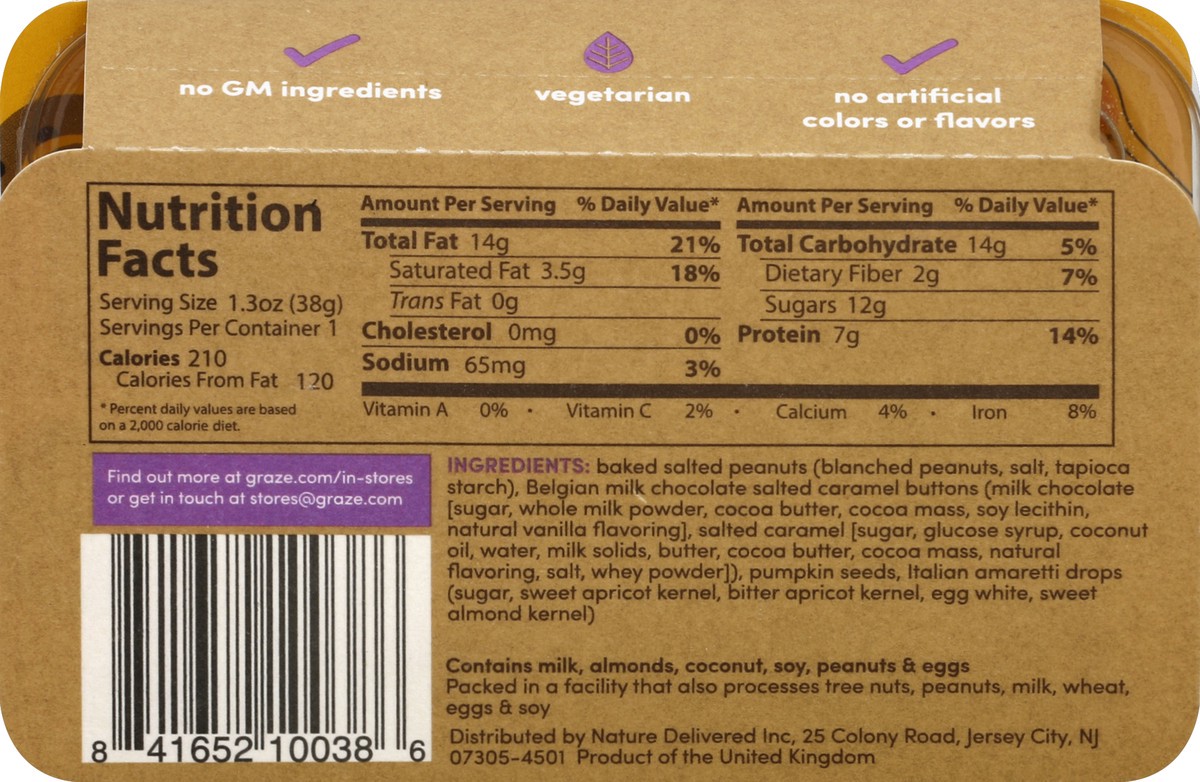 slide 3 of 6, graze Salted Caramel Chocolate Snack Mix, 1.3 oz