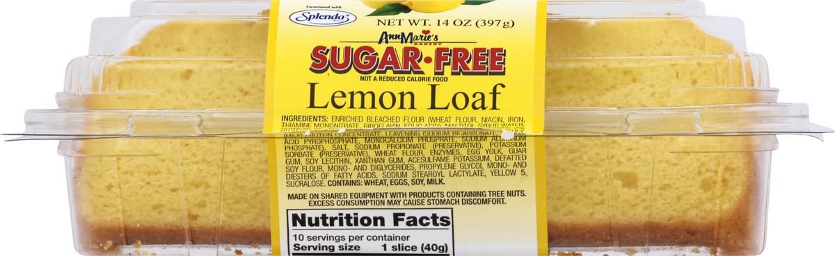 slide 7 of 9, Ann Marie's Loaf, Sugar-Free, Lemon, Sliced, 14 oz