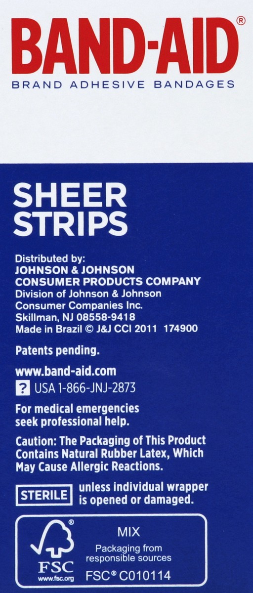 slide 3 of 4, Band-Aid Sheer Asst, 40 ct