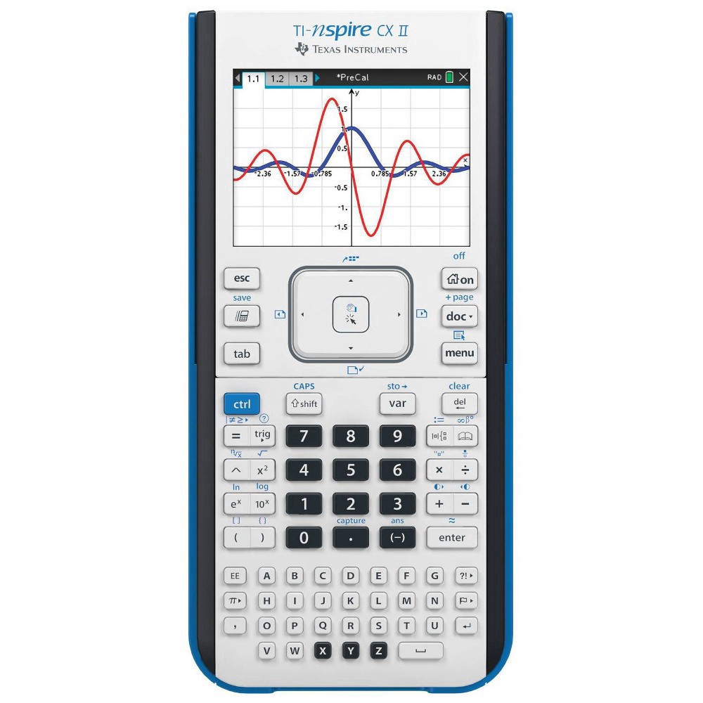 slide 3 of 5, Texas Instruments Nspire Graphing Calculator CX 2, 1 ct