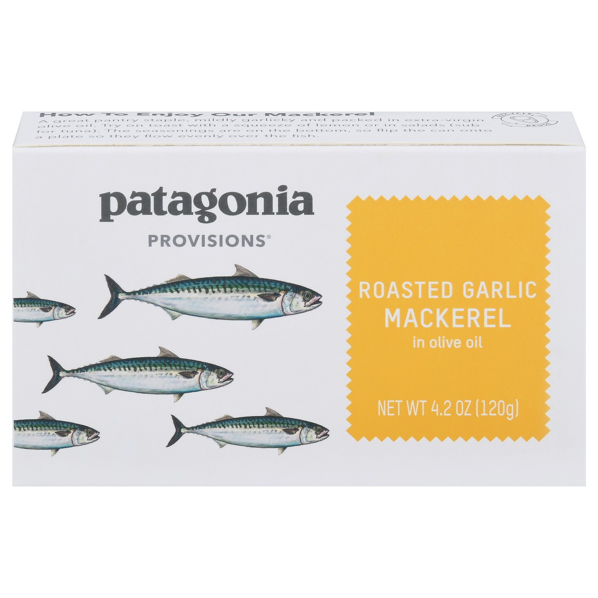 slide 1 of 9, Patagonia Provisions Roasted Garlic Mackerel 4.2 oz, 4.2 oz