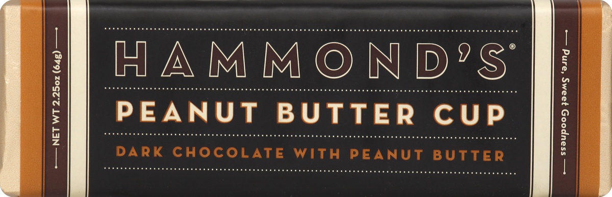 slide 5 of 5, Hammond's Dark Chocolate, With Peanut Butter, Peanut Butter Cup, 2.25 oz