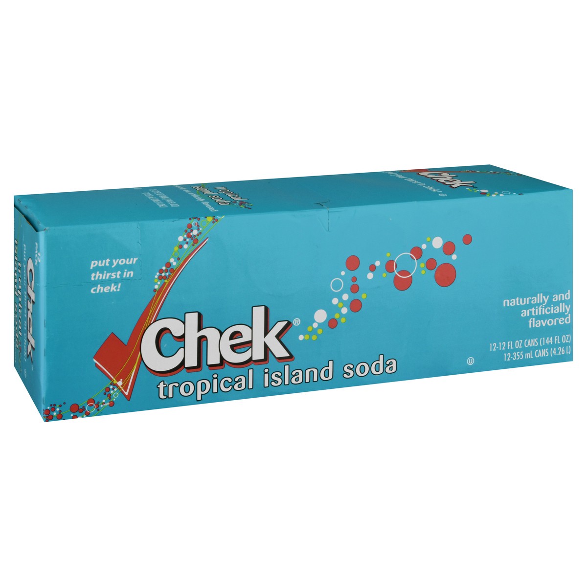 slide 12 of 13, Chek 12 Pack Tropical Island Soda 12 ea - 12 ct, 12 ct