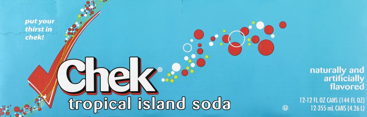 slide 1 of 13, Chek 12 Pack Tropical Island Soda 12 ea - 12 ct, 12 ct