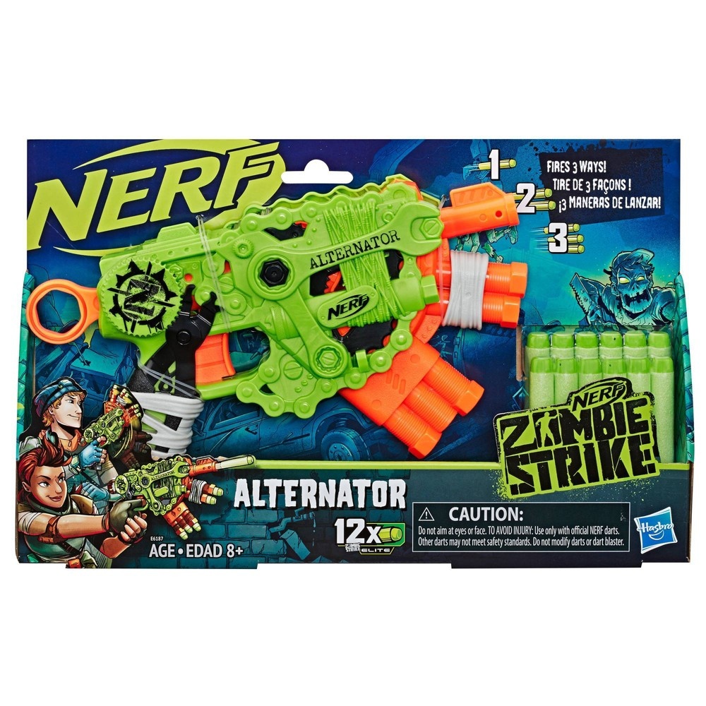 slide 2 of 7, Nerf Zombie Strike Alternator Blaster Each Sold Separately, 1 ct