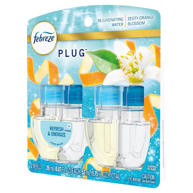 slide 2 of 14, Febreze Plug Dual Refill Air Freshener Refresh & Energize - 2ct, 2 ct