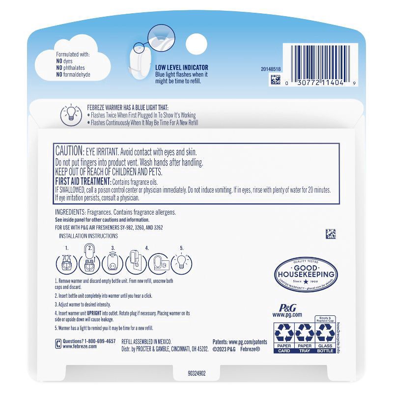 slide 11 of 14, Febreze Plug Dual Refill Air Freshener Refresh & Energize - 2ct, 2 ct