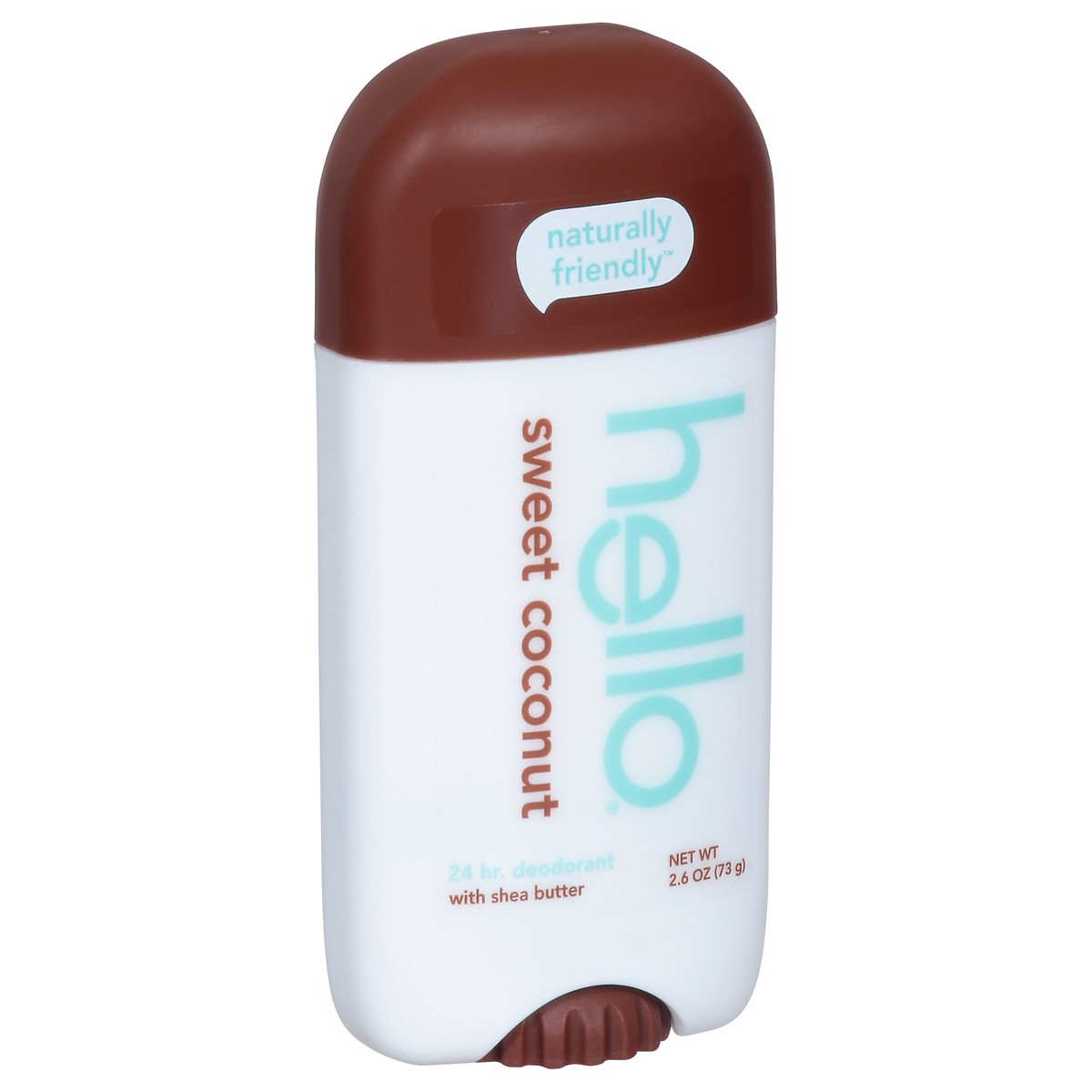 slide 2 of 9, hello Sweet Coconut Aluminum Free Deodorant for Women and Men with Shea Butter, 24-Hour Freshness, Baking Soda Free Deodorant, Dermatologically Tested, 2.6 Oz. Stick, 2.6 oz