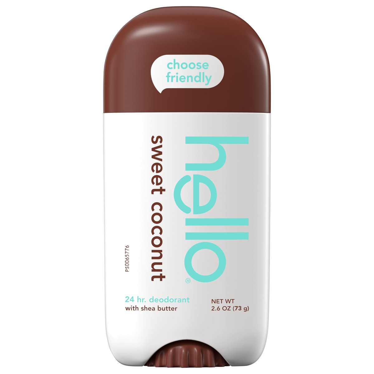 slide 1 of 9, hello Sweet Coconut Aluminum Free Deodorant for Women and Men with Shea Butter, 24-Hour Freshness, Baking Soda Free Deodorant, Dermatologically Tested, 2.6 Oz. Stick, 2.6 oz
