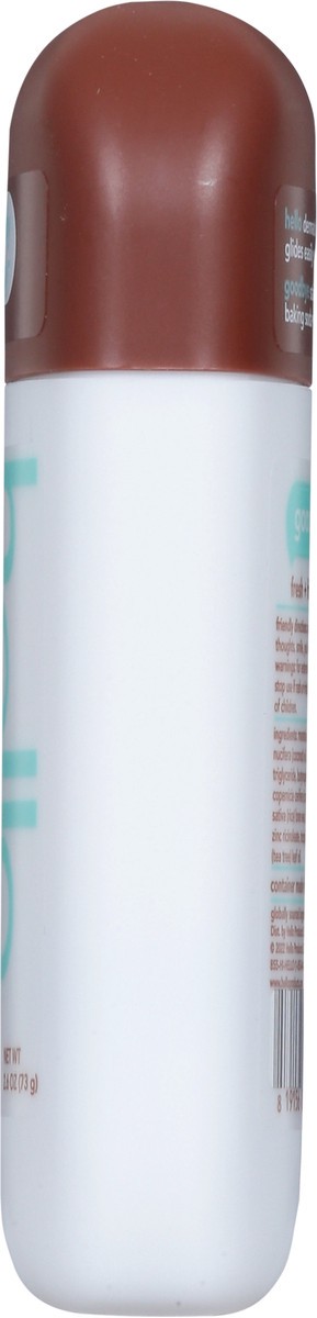 slide 6 of 9, hello Sweet Coconut Aluminum Free Deodorant for Women and Men with Shea Butter, 24-Hour Freshness, Baking Soda Free Deodorant, Dermatologically Tested, 2.6 Oz. Stick, 2.6 oz