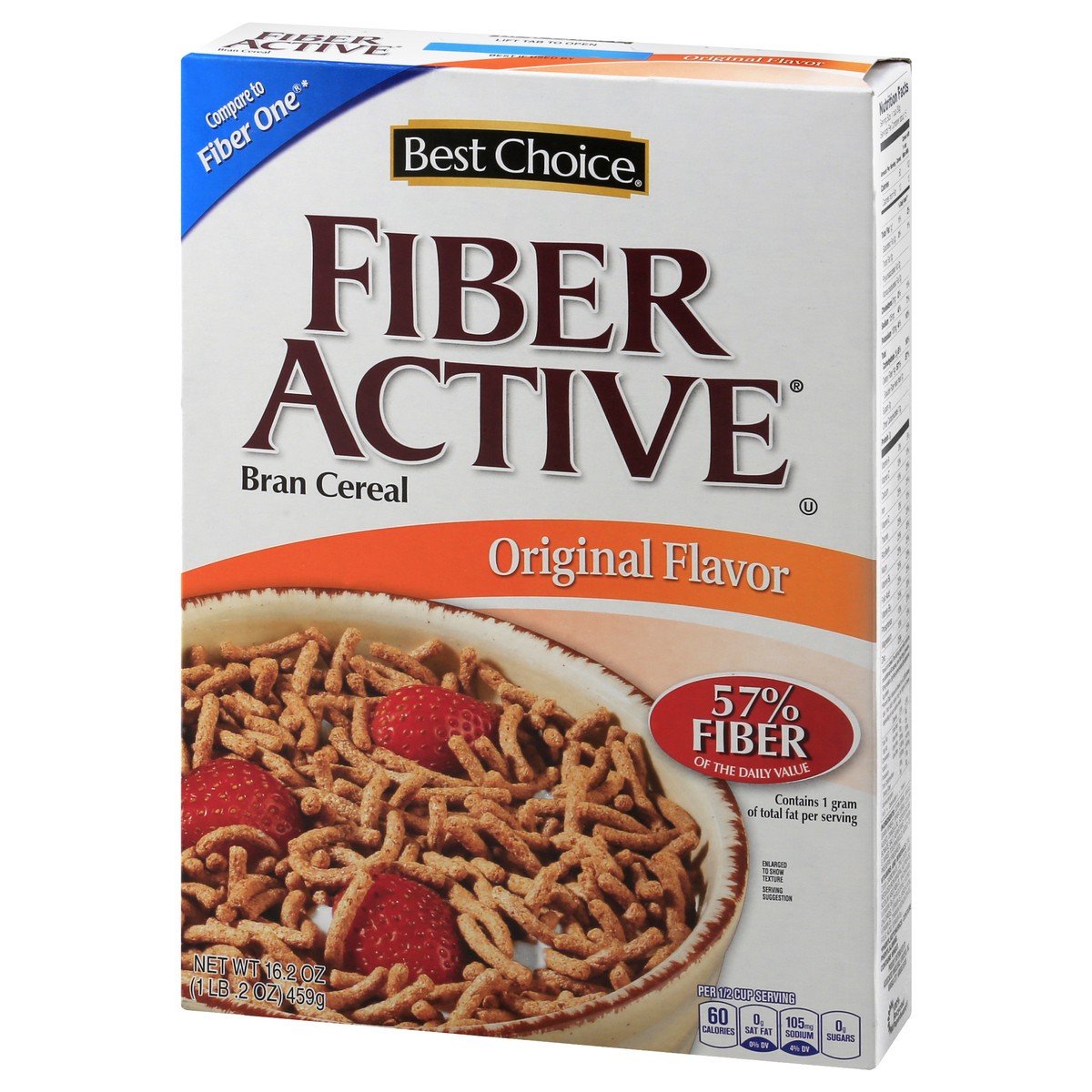 slide 3 of 10, Best Choice Fiber Active Bran Cereal Original Flavor, 16.2 oz