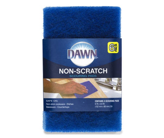 slide 1 of 1, Dawn Non-Scratch Scouring Pads, 6-Pack, 6-pack, 1 ct