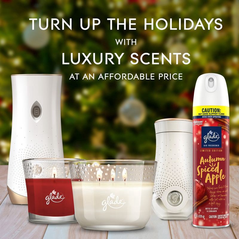 slide 10 of 14, Glade PlugIns Scented Oil, Air Freshener, 2 Refills, Autumn Spiced Apple, 0.67 oz Each, 1.34 oz Total, 1.34 oz