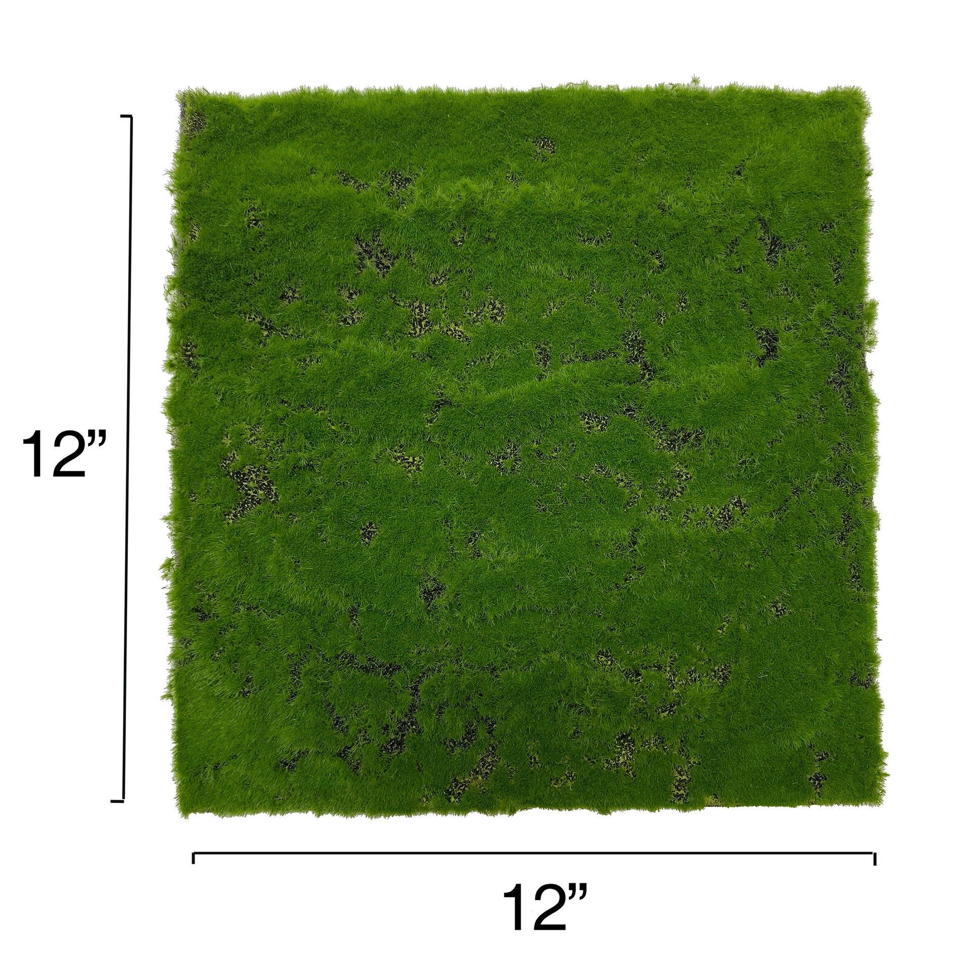 slide 3 of 4, 12" X 12" Green Faux Moss Mat By Ashland, 12 in x 12 in