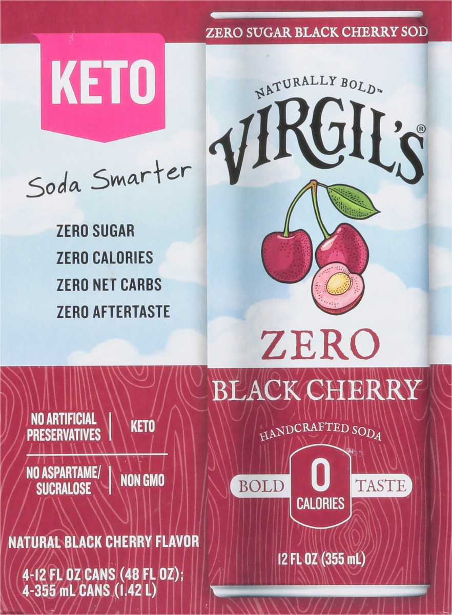 slide 12 of 15, Virgil's Zero Sugar Black Cherry Soda - 48 fl oz, 48 fl oz