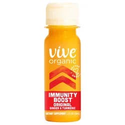 Vive Organic Immunity Boost Original Ginger & Turmeric Shot - 2 fl oz Bottle
