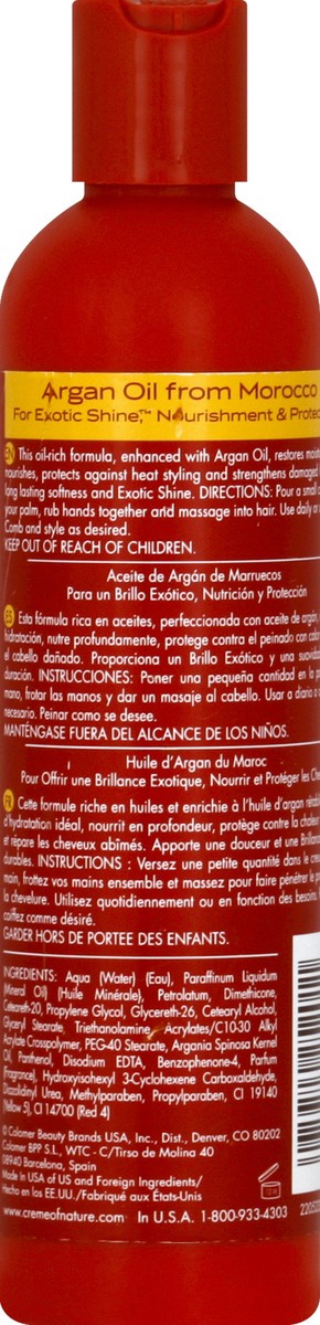 slide 5 of 7, Creme of Nature Crm/nat Argan Oil Moisturising Hair Lotion, 8.45 fl oz