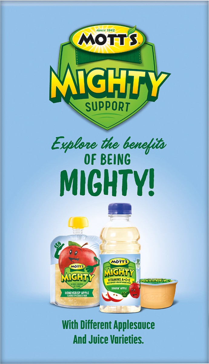 slide 7 of 7, Mott's Mighty Honeycrisp Apple Applesauce Clear Pouches, 12 ct; 3.2 oz