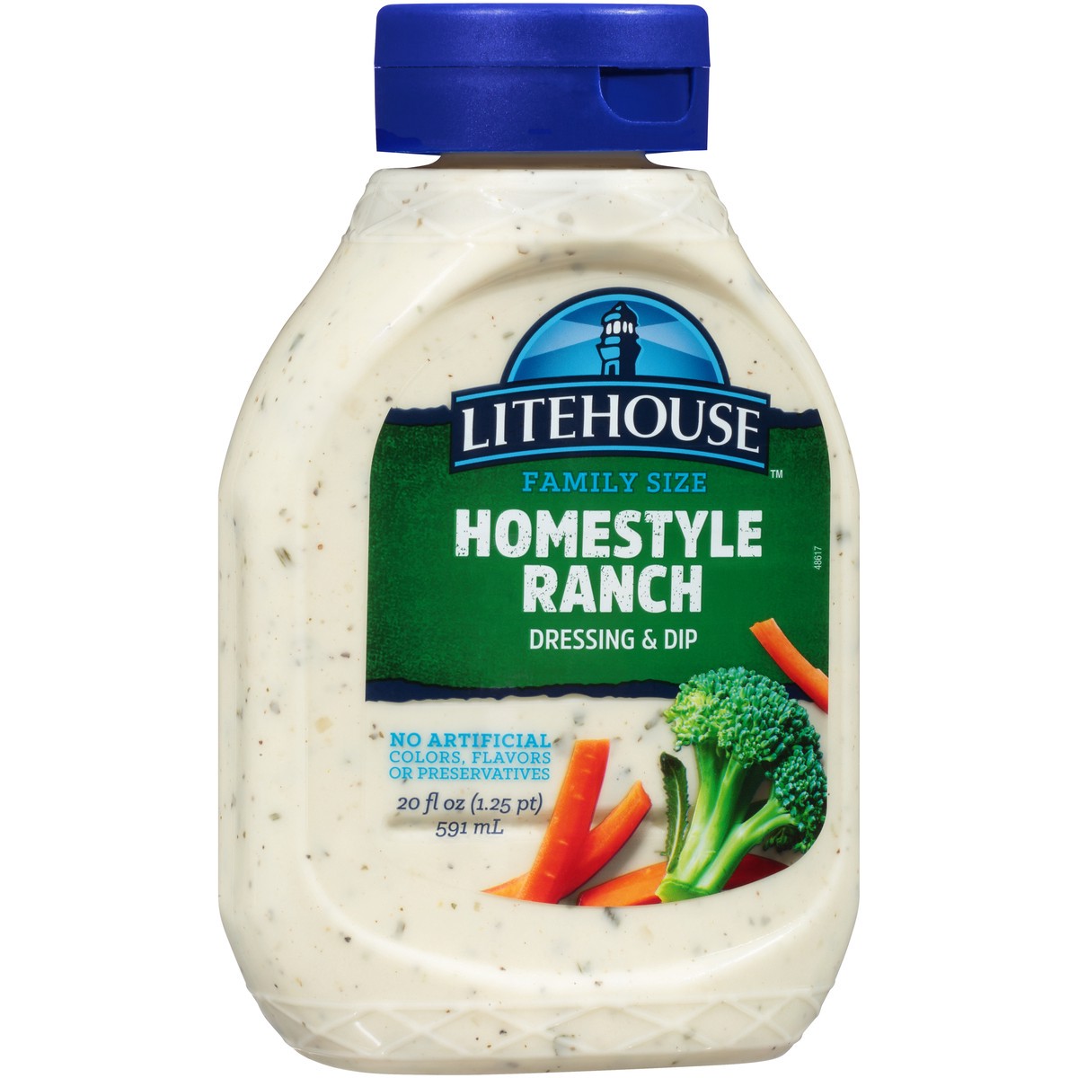 slide 8 of 9, Litehouse Homestyle Ranch Dressing & Dip 20 fl. oz. Squeeze Bottle, 20 fl oz