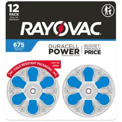 Rayovac Hearing Aid Batteries 675