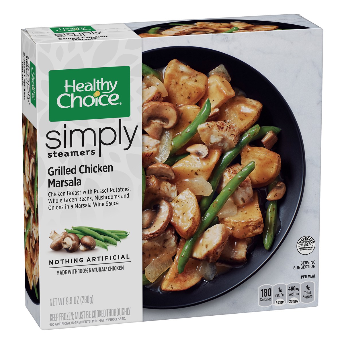 slide 9 of 9, Healthy Choice Simply Steamers Grilled Chicken Marsala 9.9 oz, 9.9 oz