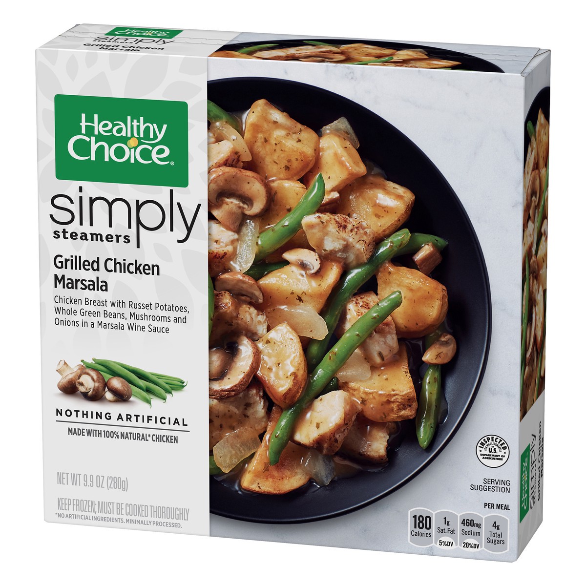 slide 8 of 9, Healthy Choice Simply Steamers Grilled Chicken Marsala 9.9 oz, 9.9 oz