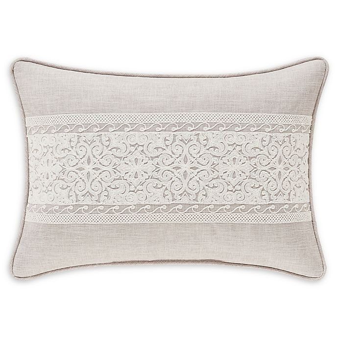 slide 1 of 2, J. Queen New York Lauralynn Boudoir Throw Pillow - Beige, 1 ct